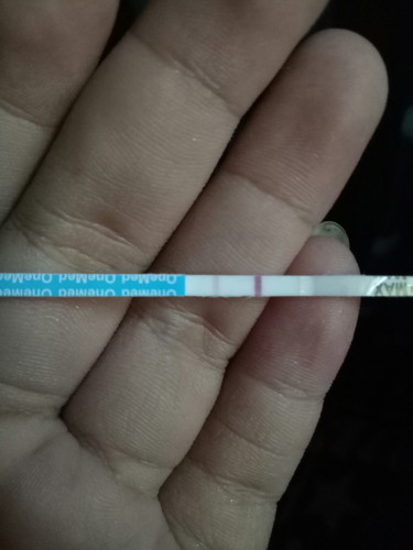 Garis 2 tapi samar dalam testpeck