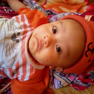 ekspresi anak saya