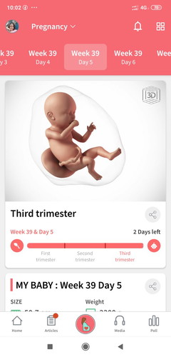 39 WEEKS & 5 DAYS