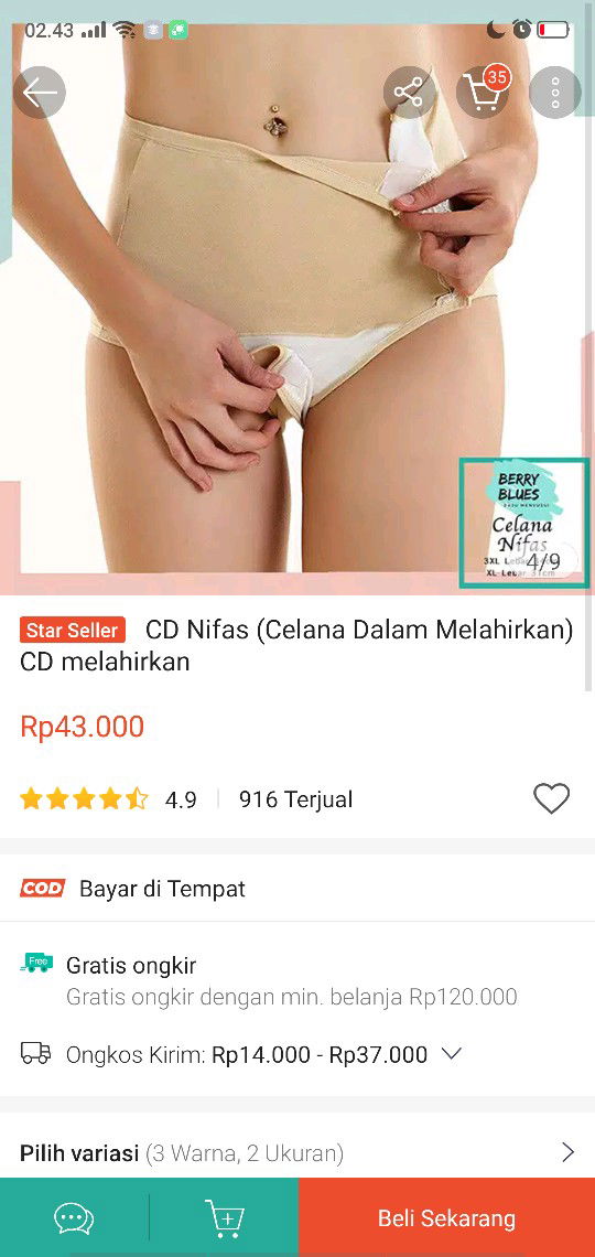 Celana Dalam Nifas