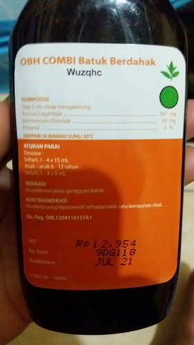 busui minum obat batuk