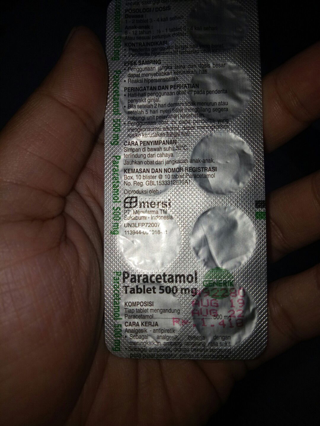paracetamol 500mg