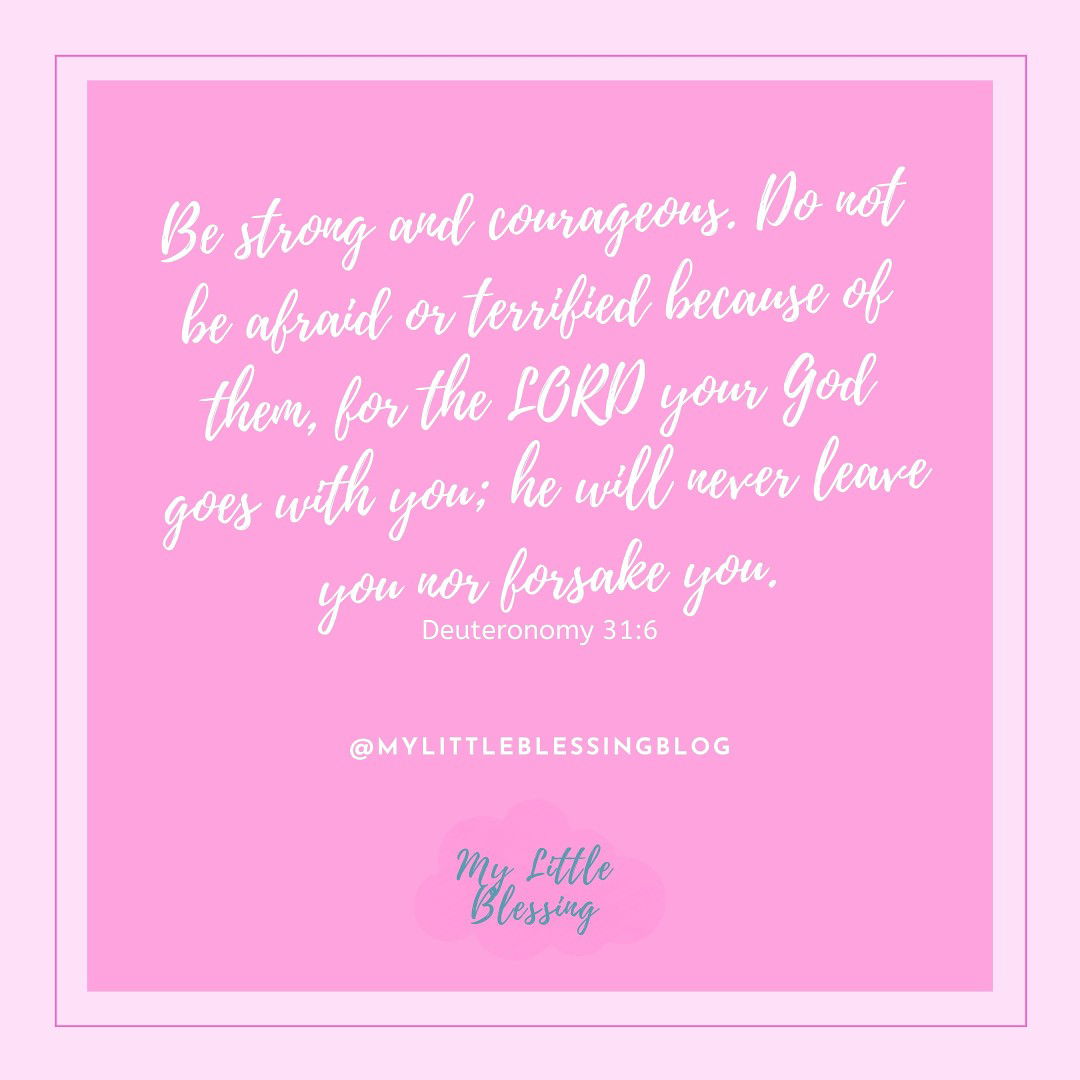 Be courageous and trust the Lord