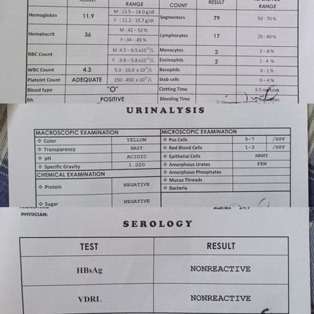 Labtest result
