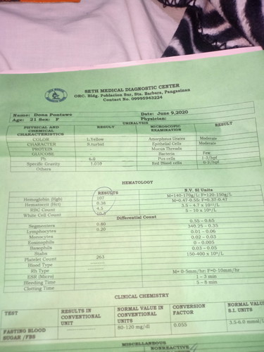 Laboratory result