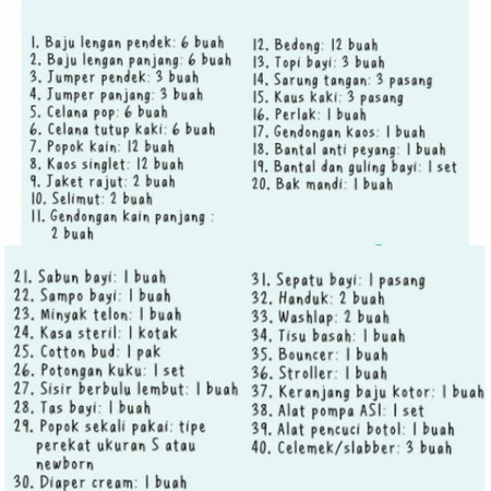 Sharing2 persiapan perlengkapan baby 🥰🙏