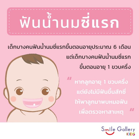 ลูกฟันดี เริ่มที่ซี่แรก?