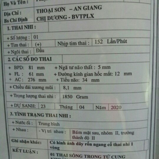 Chỉ số siêu âm