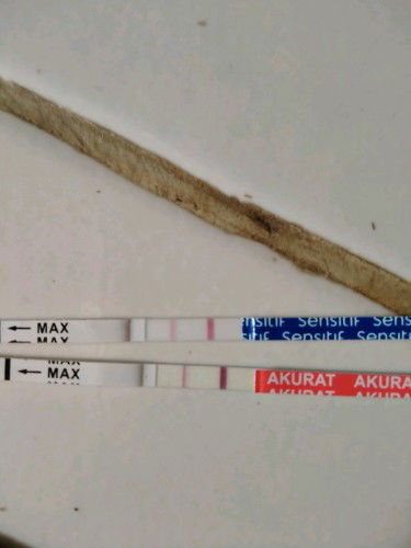 tespek positif,kemudian keluar bercak darah dan di usg pembengkakan rahim