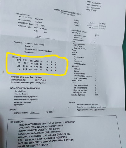 ultrasound BPD normal?