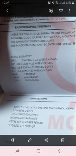 pelvic ultrasound result