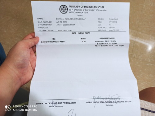 G6PD Result
