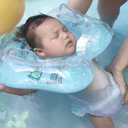 Khal calix’s first swimming