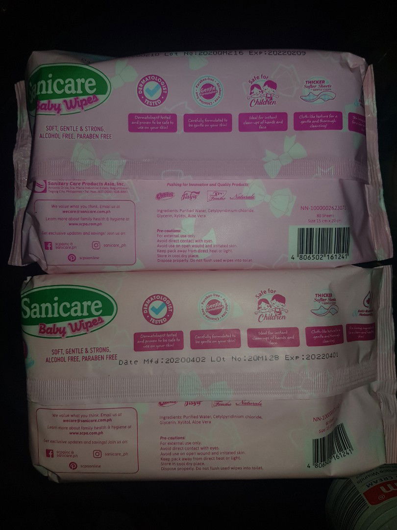 Sanicare wipes