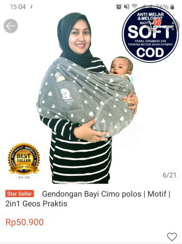PRELOVED GENDONGAN BAYI