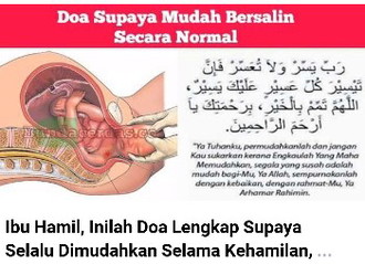 semoga di mudahkan bersalin