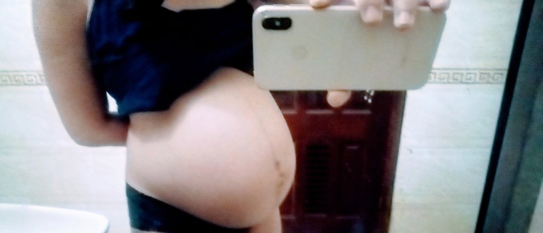 Bụng em 34w5d như vậy đã dc gọi là tụt chưa các mom?