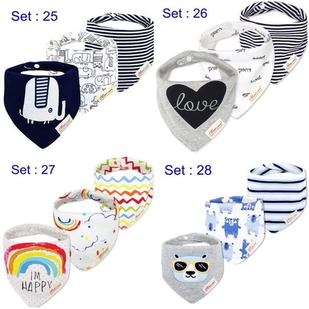 ผ้าซับน้ำลาย ผ้ากันเปื้อน ผ้าพันคอ 150฿