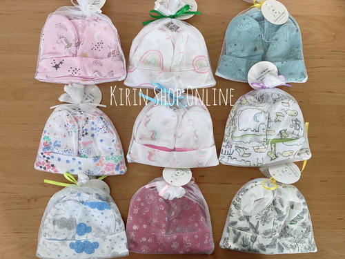 ???Setแรกเกิด:?Newborn หมวก ถุงมือ ถุงเท้า
