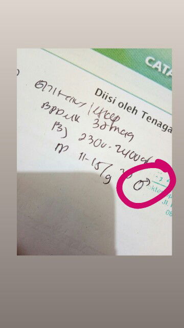 tanda di catatan KIA