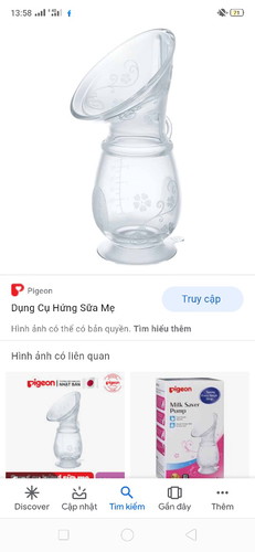 cốc hứng sữa