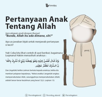 Jawaban Bunda saat buah hati bertanya "Allah dimana?" (Khusus Muslimah)