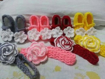 shoes and headband