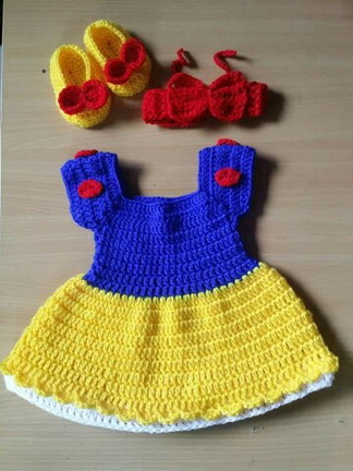 crochet dress for baby girl..