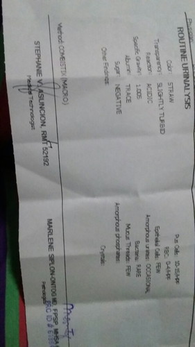 urine test