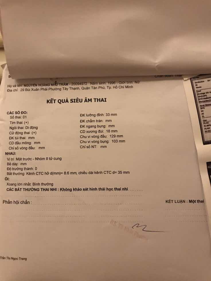 16w5d bị hở kênh tử cung