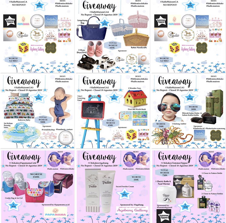 Giveaway Total Hadiah 3.2 Juta