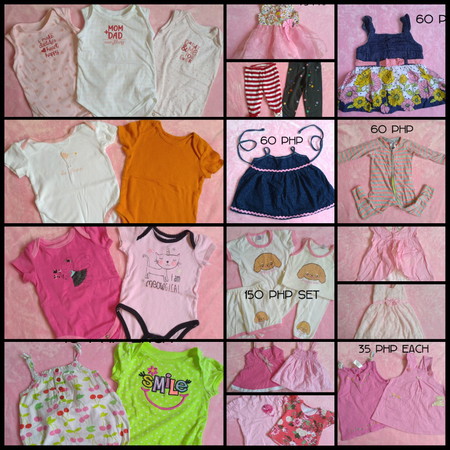 preloved clothes for baby girl 0-6 mos. 😊