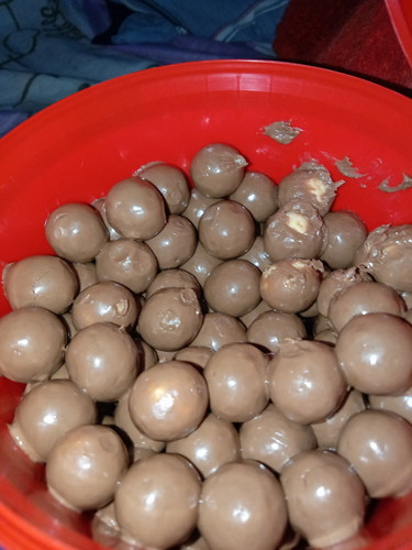 eating chocolate