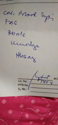 lab test.