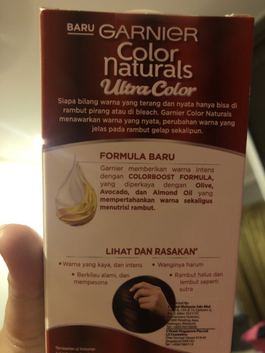 Boleh ke mewarnakan rambut menggunakan brand garnier