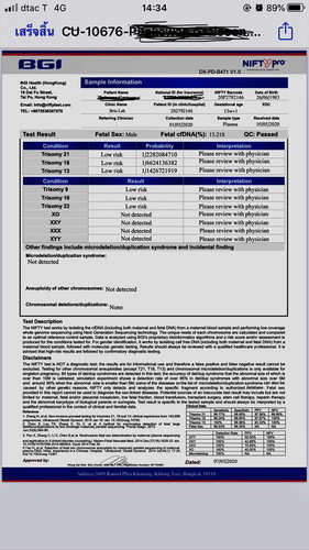 รบกวนดูผลตรวจให้หน่อยคะ