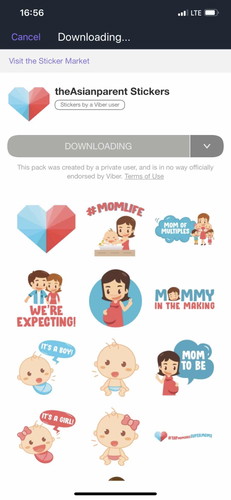 theAsianparent stickers sa Viber