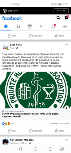 Charge Sa Patient ang PPEs na Gagamitin Sa Panganganak