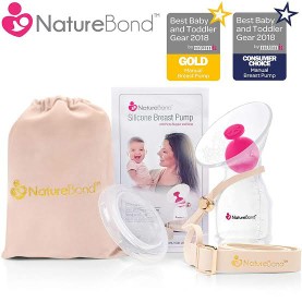 Naturebond Silicone Milk Catcher with Stopper and strap