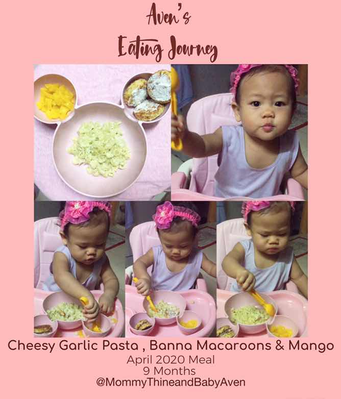 CHEESY GARLIC PASTA & BANANA MACAROONS