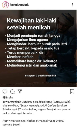 kewajiban seorang laki2 sebgai suami