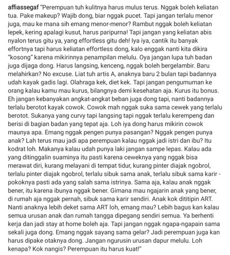 hayoo. mau komen apa kalo abis baca ini