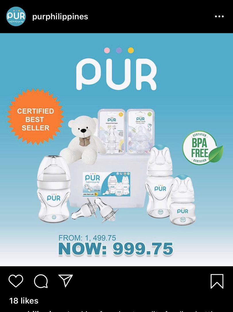 Pur New Born Starter Pack Feeding Bottles