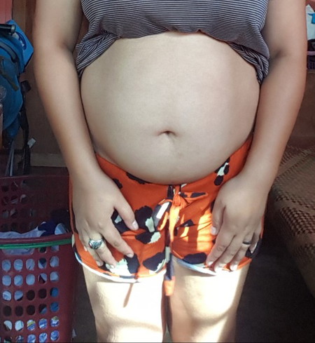 Chubby pregnant.