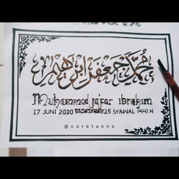 Open Order Kaligrafi Nama