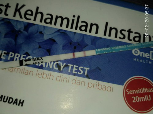 hasil test pack yang garis satunya samar apakah itu tandanya hamil