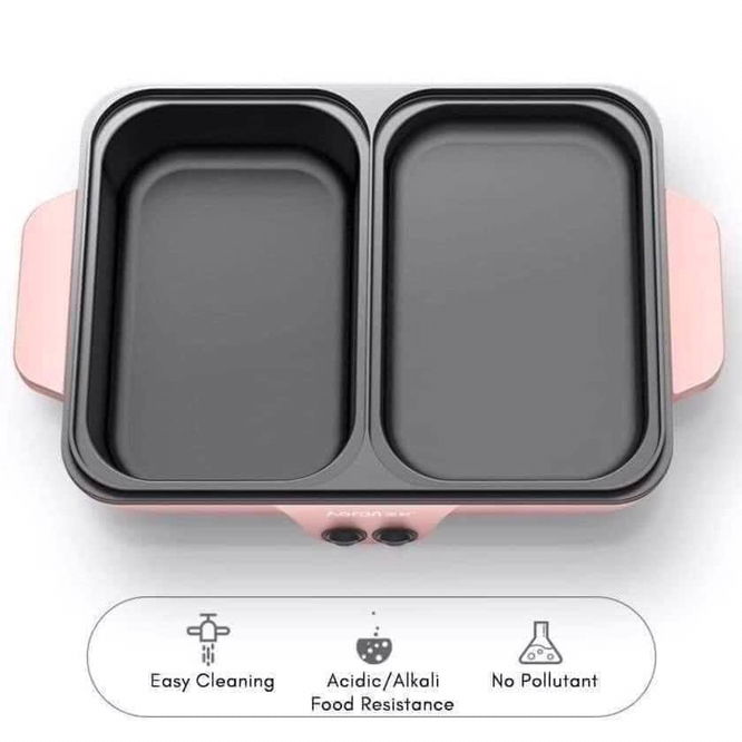 Electric griller and hotpot 2 in 1