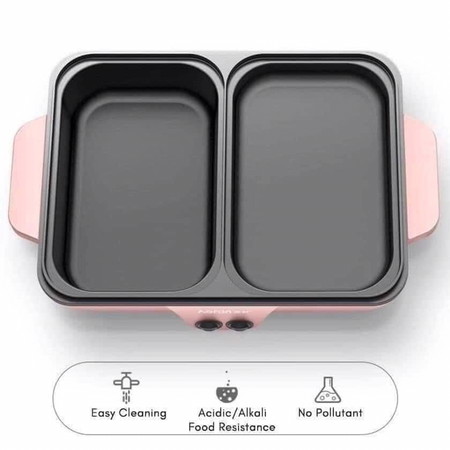 Electric griller and hotpot 2 in 1