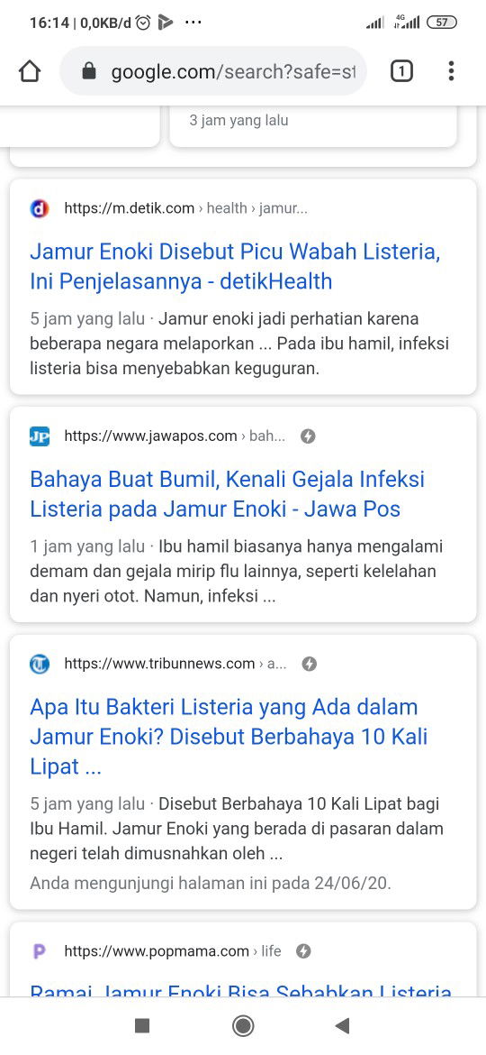 Jamur Enoki berbahaya 10 kali lipat untuk Bumil?