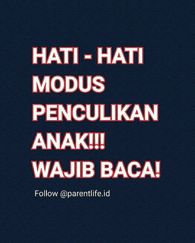 Modus Penculikan Anak